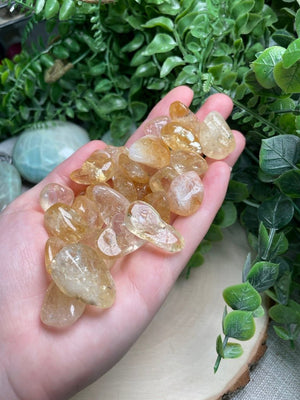 Heat Treated Citrine Tumble by Copper Ashes