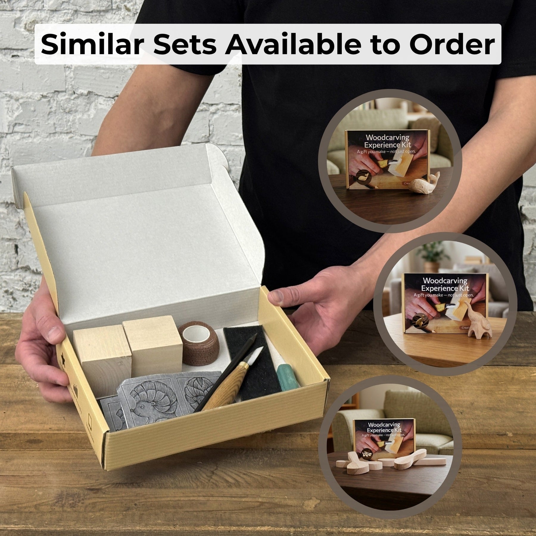 Hedgehog Carving Kit - Complete Starter Whittling Kit for Beginners, Adults, Teens, and Kids detail view by Sharky Forged