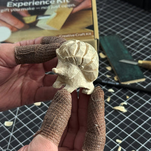 Hedgehog Carving Kit - Complete Starter Whittling Kit for Beginners, Adults, Teens, and Kids detail view by Sharky Forged