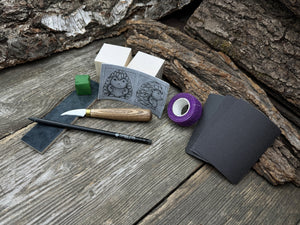 Hedgehog Wood Carving Kit – Ideal for Beginners, Adults, Teens and Kids detail view by Sharky Forged Steel Tools