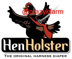 Hen Holster Bird Diaper with Sewn In Liner by Crazy K Farm, product photo 5 of 52