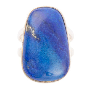 High Class Blue Lapis Sterling Silver Ring detail view by Barse Jewelry