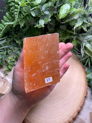 Honey Calcite Cube detail view by Copper Ashes