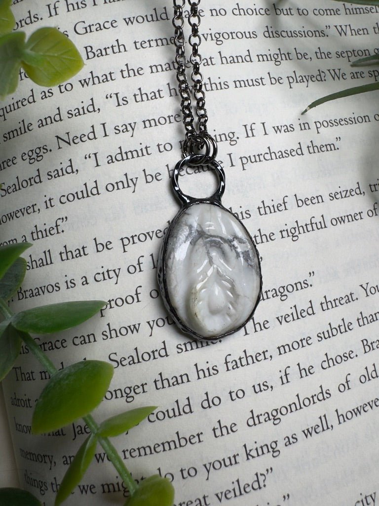 Howlite Yoni Necklace by Copper Ashes