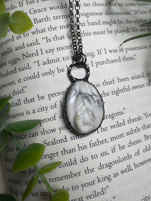 Howlite Yoni Necklace by Copper Ashes