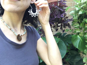 Handmade Sunflower Earrings: Aluminum , Copper, or Brass