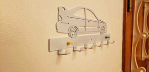Honda EJ8 Civic Keychain Rack – JDM Steel Wall Mounted Key Holder detail view by Martin Metalwork LLC