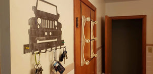 Jeep JK steel organizer detail