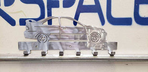 Honda EJ8 Civic Keychain Rack – JDM Steel Wall Mounted Key Holder detail view by Martin Metalwork LLC