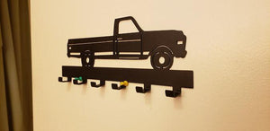 Ford Square Body Truck Keychain Rack – Steel Wall Mounted Classic Pickup Organizer