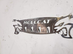 Dodge Hellcat Keychain Rack – Steel Wall Mounted Muscle Car Organizer