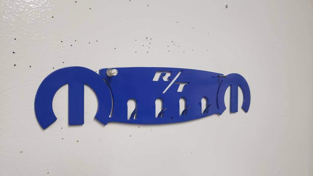 Dodge Mopar R/T Keychain Rack – Steel Wall Mounted Muscle Car Organizer