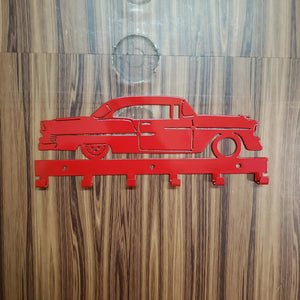 Classic Bel-Air tri 5 1955 Key Rack Holder detail view by Martin Metalwork LLC