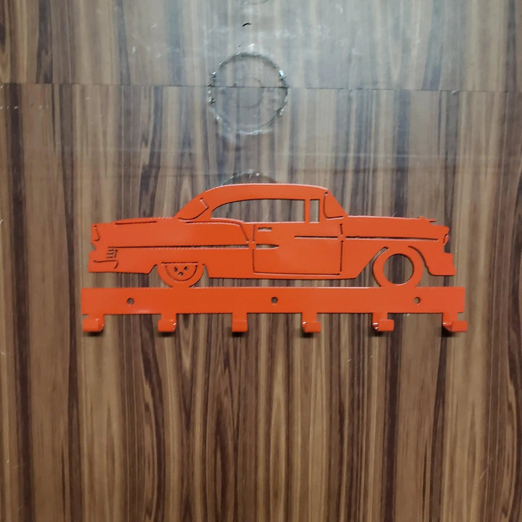 Classic Bel-Air tri 5 1955 Key Rack Holder detail view by Martin Metalwork LLC