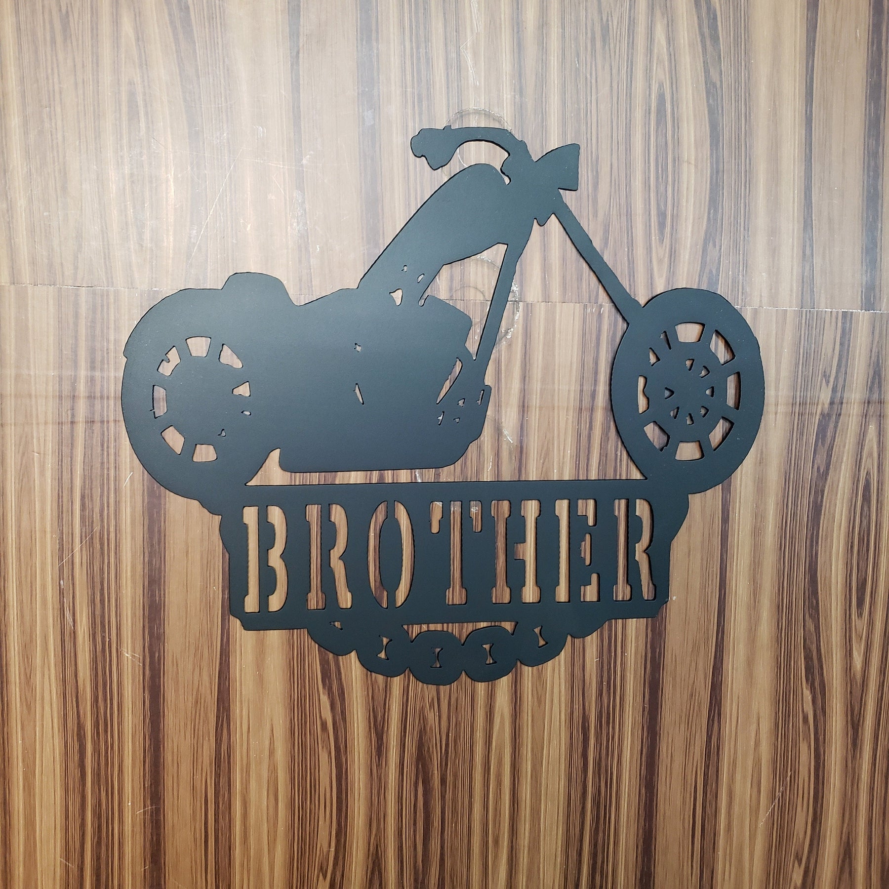Motorcycle Club Memorial Metal Art – Personalized Brother Tribute, Custom Wall Sign