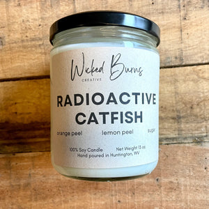 Radioactive Catfish citrus peach sugar soy candle