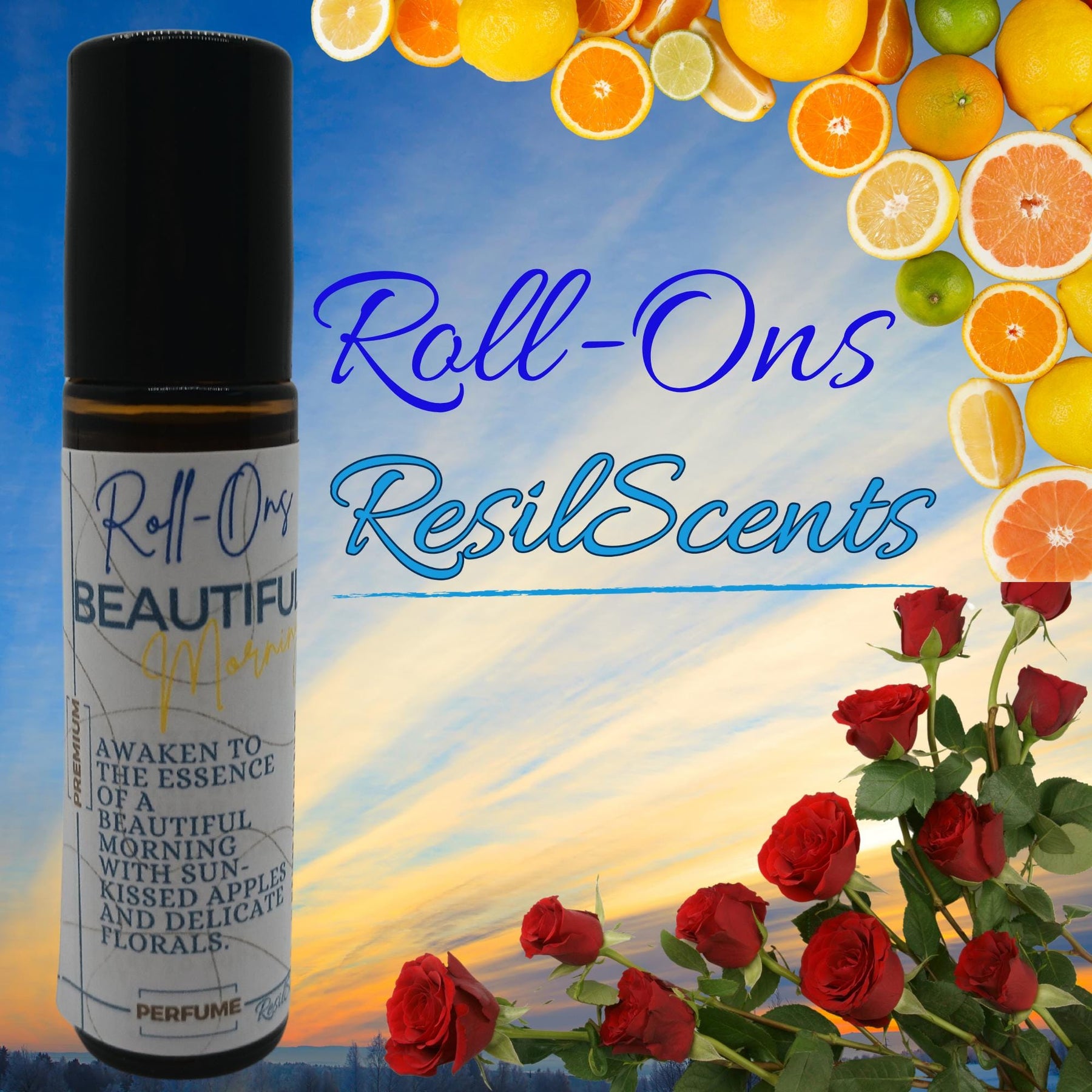 Beautiful Morning Roll-On Oil – Fresh Apple & Floral Blend | 10 ml by ResilScents, natural skincare main product photo