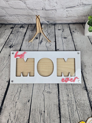 Mom Picture Frame detail view by EverLee Creations