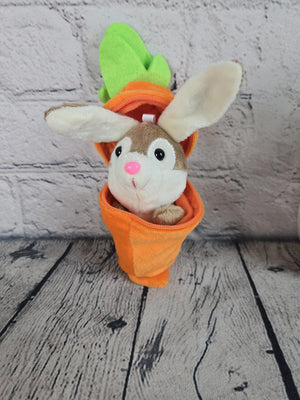 Personalized Bunny Rabbit Key Chain detail view by EverLee Creations
