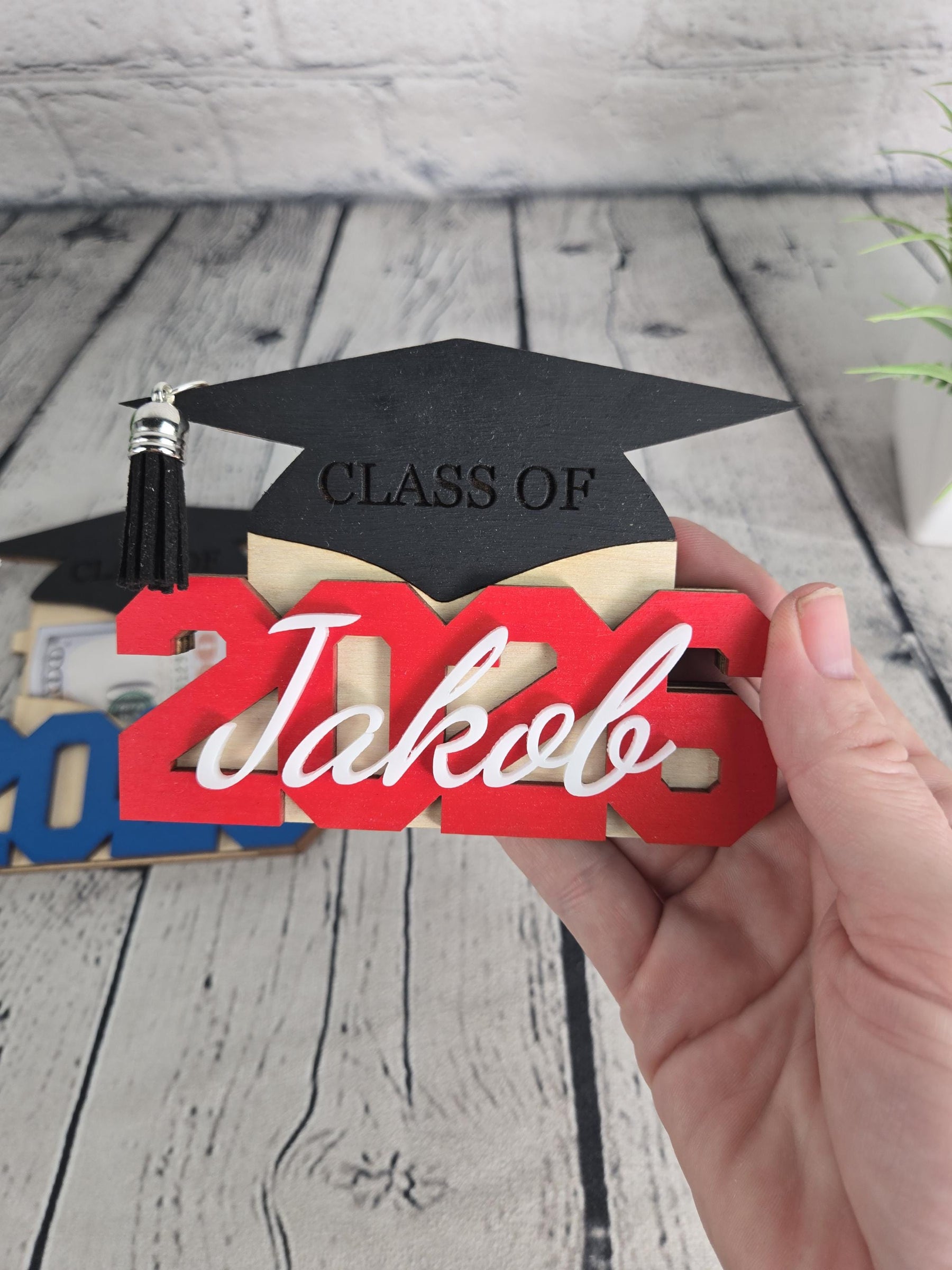 Personalized Graduation Money Holder 2026 detail view by EverLee Creations