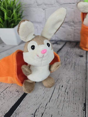 Personalized Bunny Rabbit Key Chain detail view by EverLee Creations