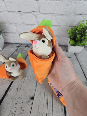 Personalized Bunny Rabbit Key Chain detail view by EverLee Creations