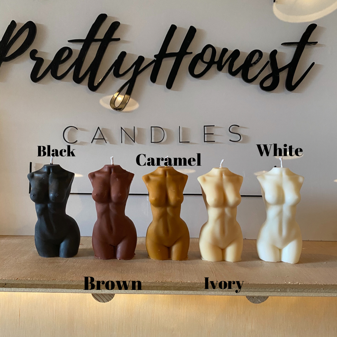 Persephone Goddess Candle detail view by Pretty Honest Candles