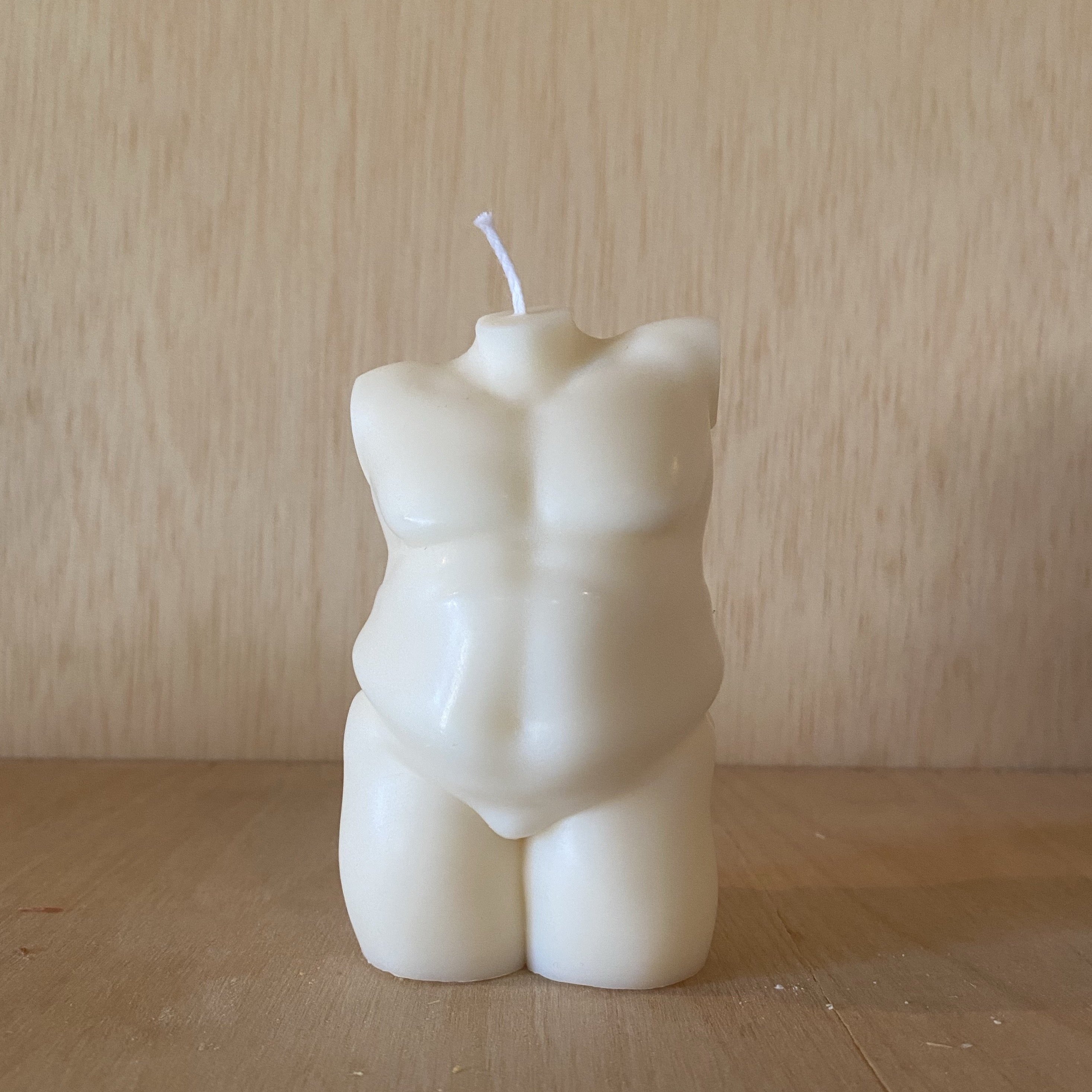 Cronos Greek God Soy Candle detail view by Pretty Honest Candles
