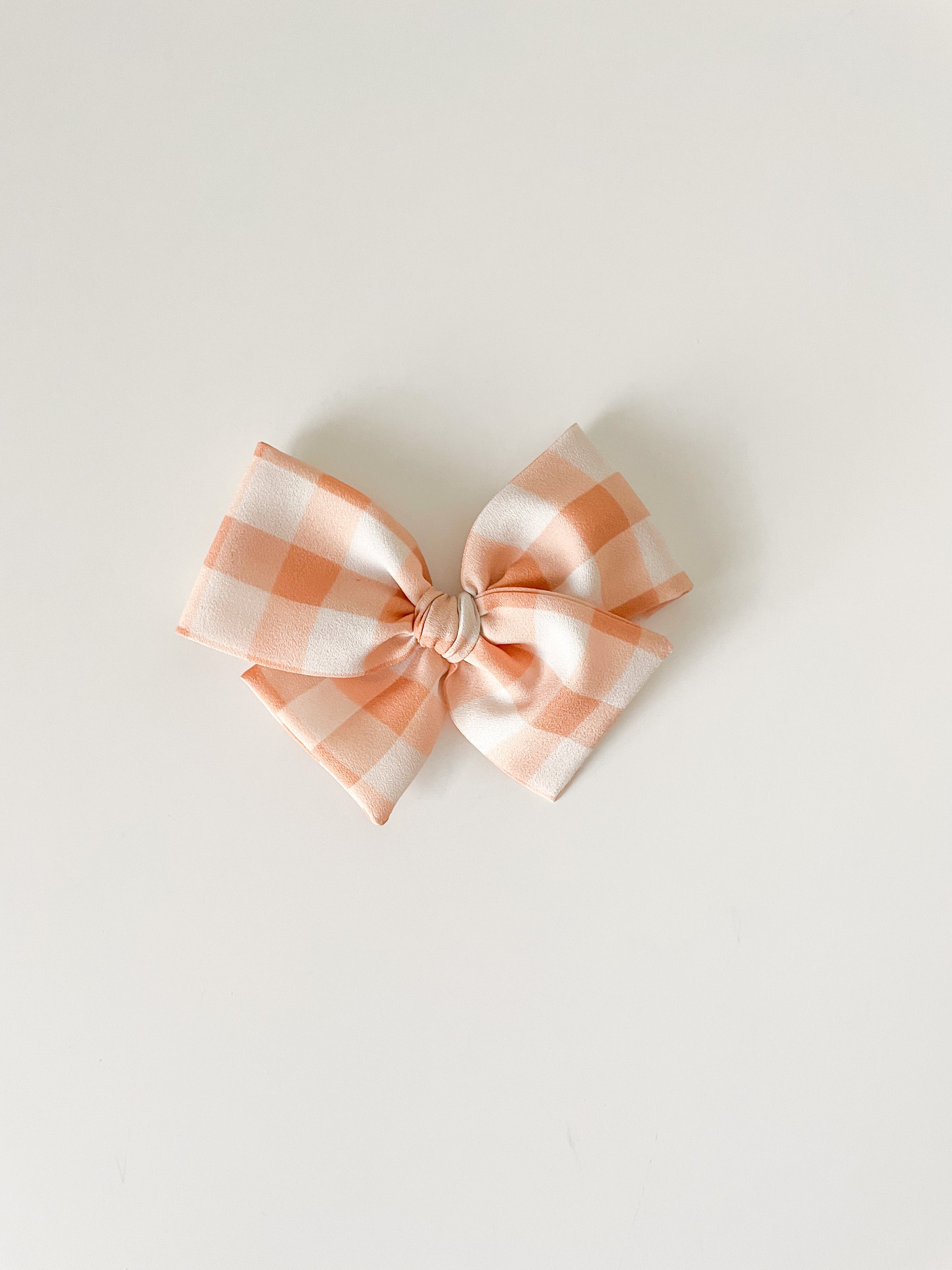 Peach Gingham Pinwheel by Boosh Baby image 1