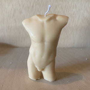 Prometheus Greek god Candle detail view by Pretty Honest Candles