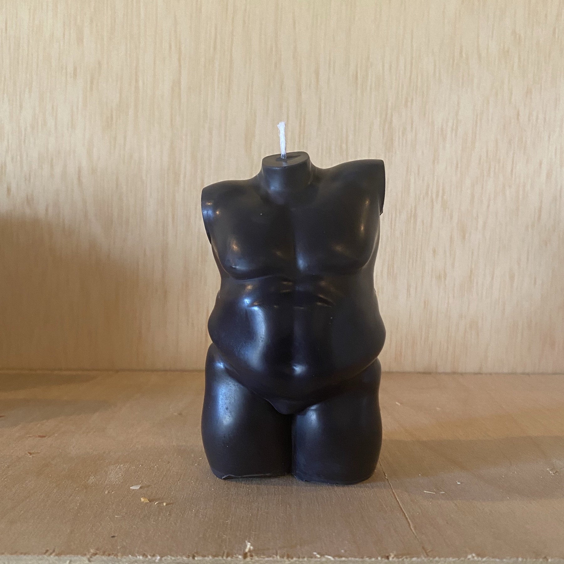 Cronos Greek God Soy Candle detail view by Pretty Honest Candles