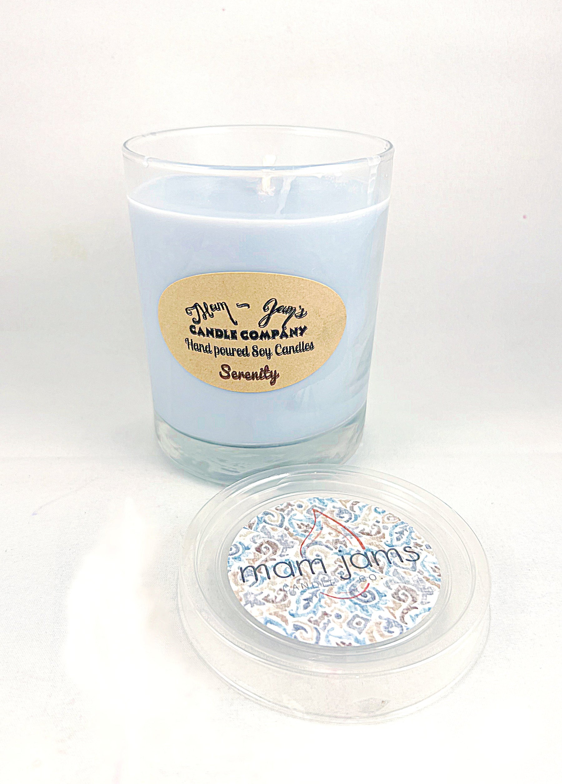 Serenity soy candle and wax melts by Mam Jam’s Candle Company, detail image 4