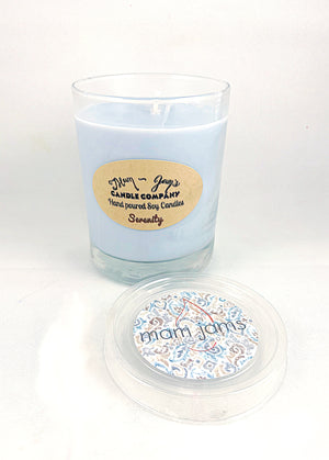 Serenity soy candle and wax melts by Mam Jam’s Candle Company, detail image 4