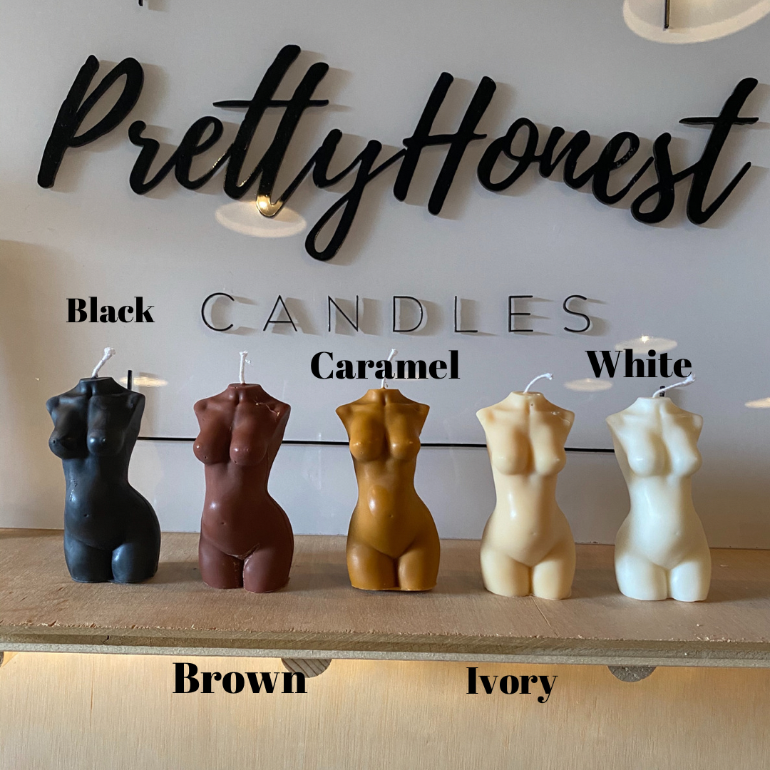 Demeter Goddess Soy Candle detail view by Pretty Honest Candles