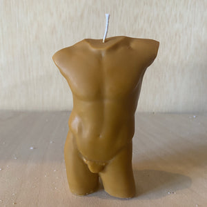 Prometheus Greek god Candle detail view by Pretty Honest Candles