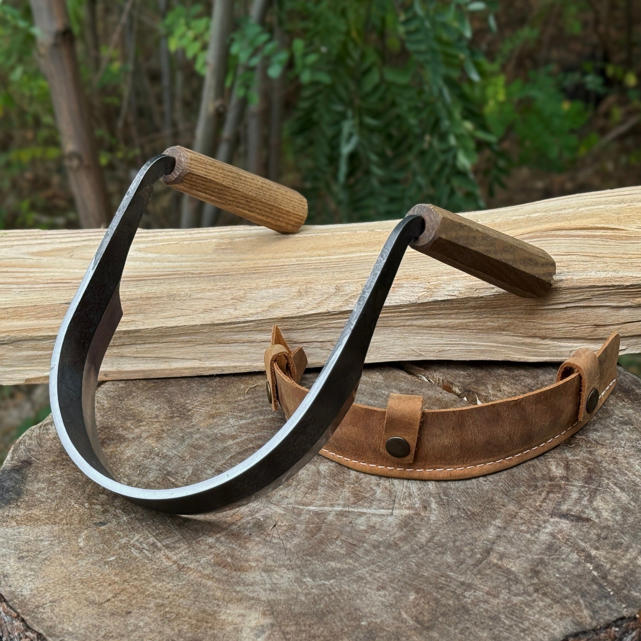 Inshave (Half-Rounded Drawknife), 16.5 cm (6.5 inches) by Sharky Forged Steel Tools