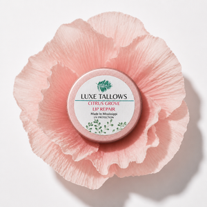 Luxe Tallows Citrus Grove Lip Repair & Protection — Tallow Lip Balm | .50 oz by Luxe Tallows, natural skincare detail photo 4