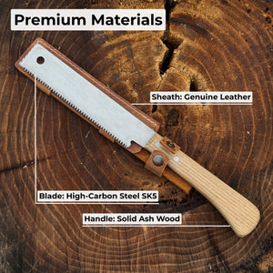 Japanese Style Hand Saw 12.2 Inches detail view by Sharky Forged Steel Tools