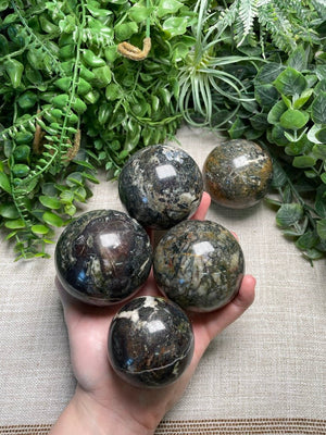 Jasper Mix Sphere by Copper Ashes