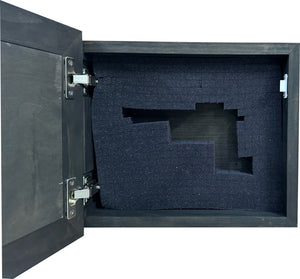 Better Judged by 12 Than Carried by 6 Gun Concealment Furniture - Handcrafted Hidden Gun Storage Wall Decor - Hidden Safe Furniture with Magnetic Lock by Bellewood Designs