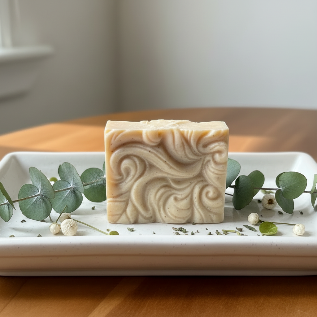 SynEb Kaolin Clay Daily Facial Bar - The Clay Collection by Handcrafted Soaps by Syn Eb, handmade bath and body detail photo 2