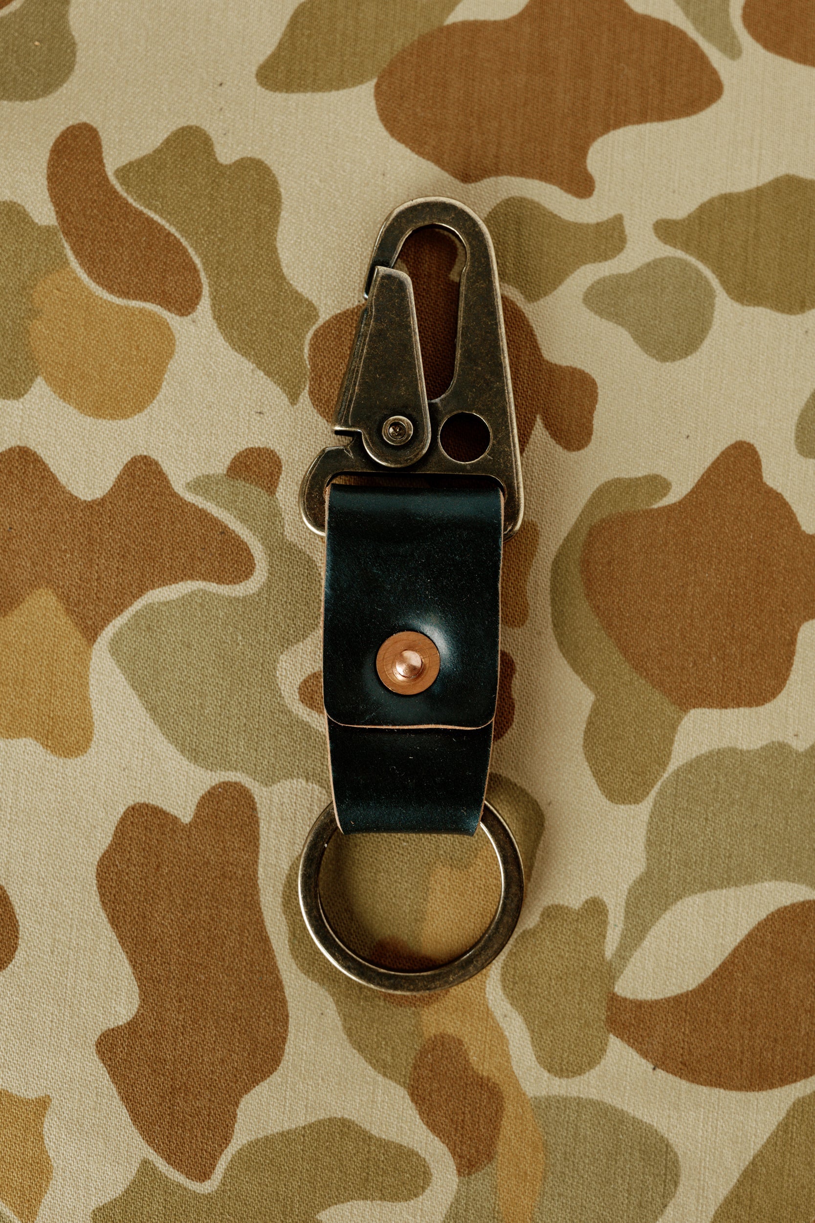 Key Clip - Black Horween Shell Cordovan