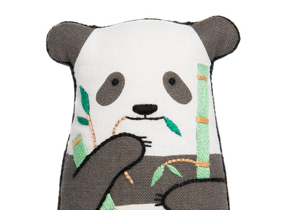 Panda Embroidery Kit Embroidery Kits by Mountaintop Yarn