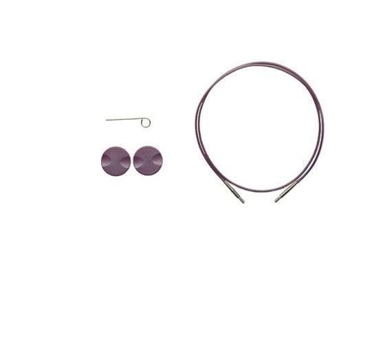 Purple Single Pack Interchangeable Cable Knitting Needle Accessories by Mountaintop Yarn