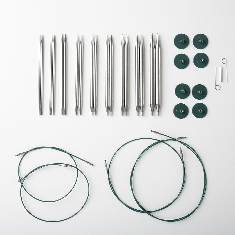 Interchangeable Needle Set Standard Size Knitting Needles by Mountaintop Yarn