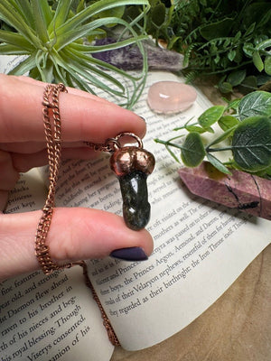 Labradorite Penis Necklace by Copper Ashes