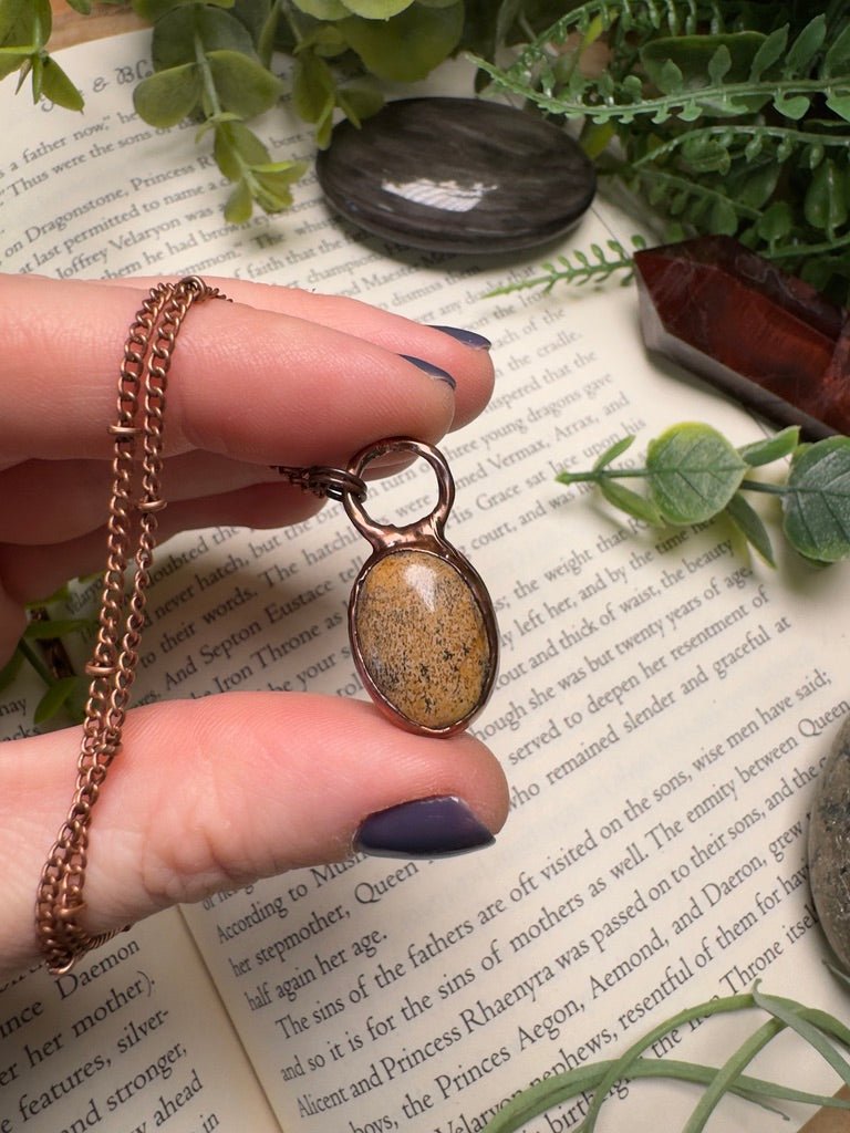 Landscape Jasper Necklace by Copper Ashes