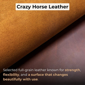 Leather Apron with Adjustable Straps and Pockets detail view by Sharky Forged Steel Tools