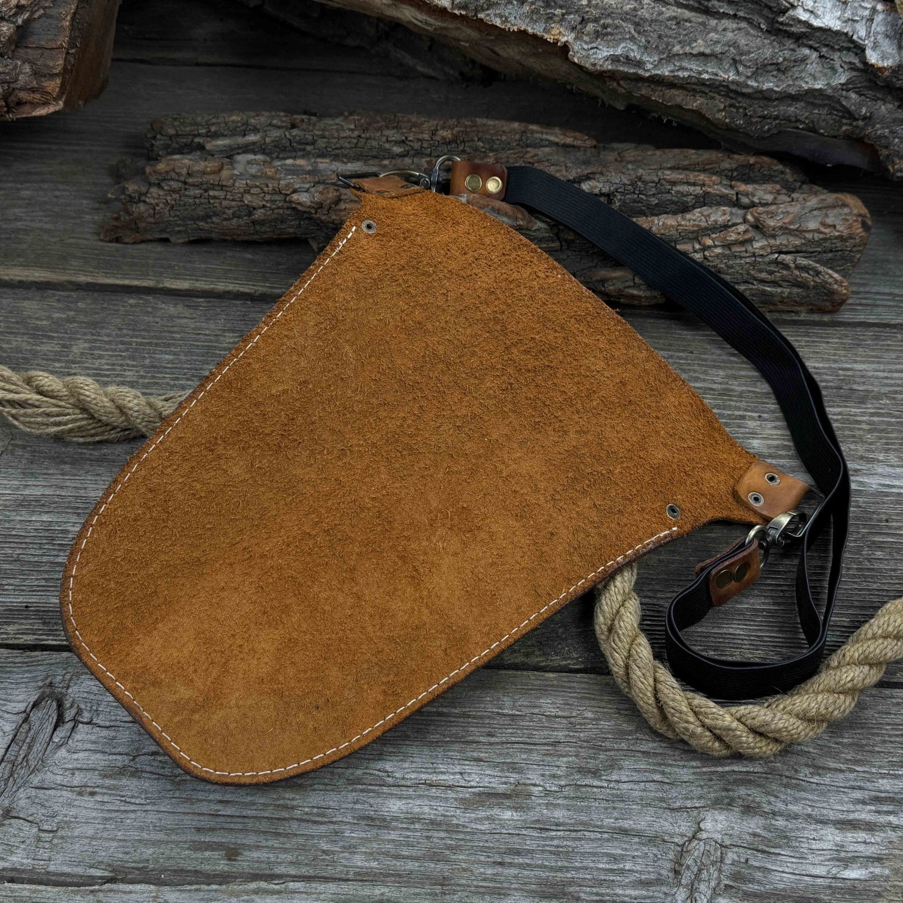 Leather Belt Tool Pouch detail view by Sharky Forged Steel Tools