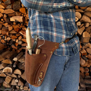 Leather Belt Tool Pouch by Sharky Forged Steel Tools